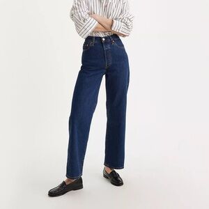 Levi Ribcage Straight-Leg Jeans